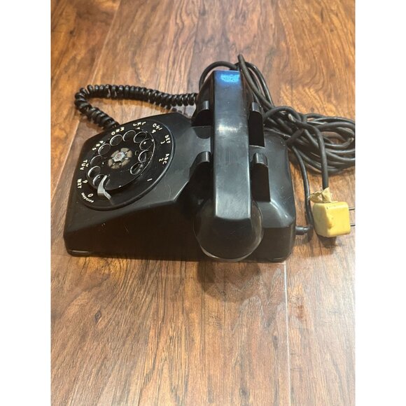 VTG Bell System Western Electric Black Rotary Dial Telephone 60s Phone UNTESTED - Picture 8 of 13